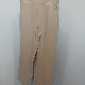 Athleta Brooklyn Neutral Beige Wide-Leg Pants